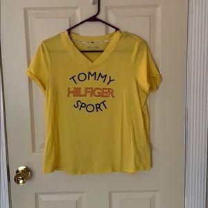 Yellow Tommy Hilfiger sport t shirt